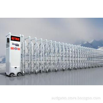 Wireless Electric Retractable Gate , Intelligent SS304 Auto